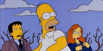 Mulder y Scully fueron parte de uno de los cameos más recordados dentro de Los Simpson (Captura/YouTube)