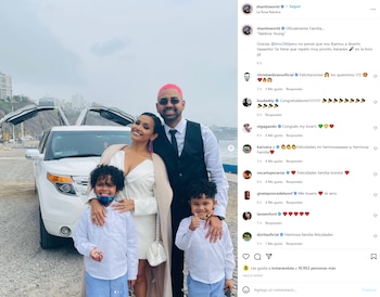 Shantall Young Oneto recibe saludos