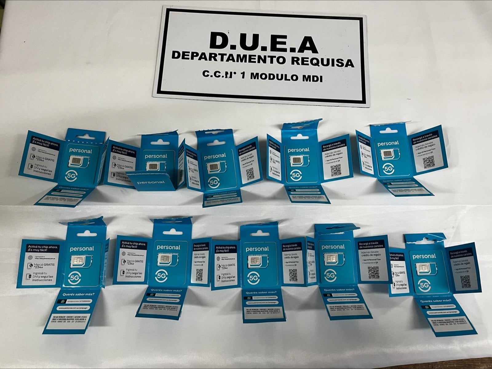 El personal penitenciario secuestró 10 chips de telefonía celular ocultos dentro de una mochila infantil en Bouwer