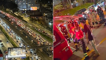 Accidente en la avenida Javier Prado y la Vía Expresa generó tráfico intenso cerca de la estación del Metropolitano durante hora punta