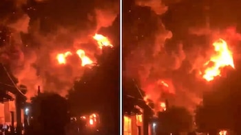 Grave incendio por la explosión de camión cisterna dejó a más de 10 familias afectadas, casas destruidas y heridos en en Tiquisio, Bolívar
