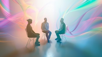 Una silla coja en una