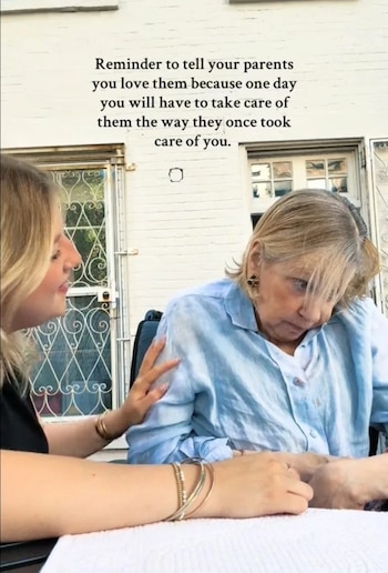 Francesca Scorsese y su madre Helen Morris, quien lucha contra el Parkinson