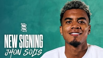 Jhon Solís continuará en Birmingham City: las estadísticas que llevaron al club a comprar sus derechos deportivos