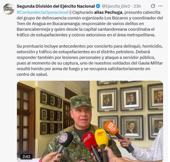 El Ejército confirmó que el
