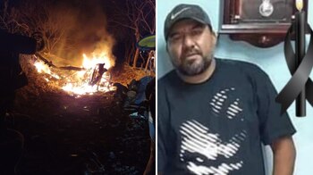 Óscar estaba en el terreno