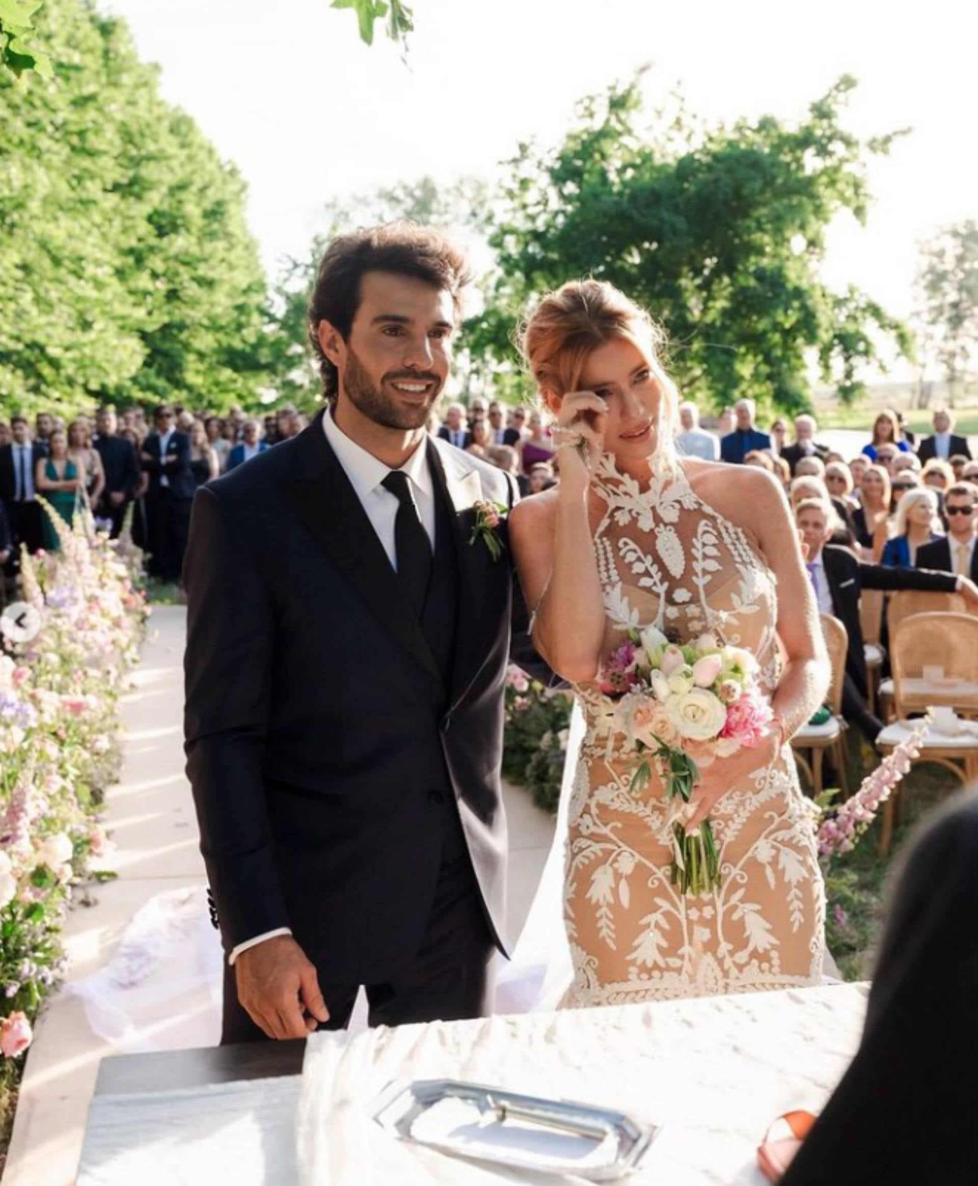 La pareja se casó en una ceremonia íntima a finales de 2023 (Instagram)