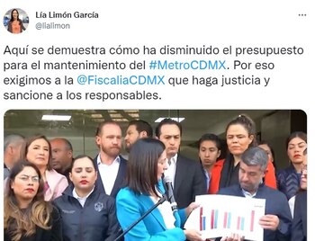 La alcaldesa Lía Limón explicó
