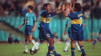 Alfredo Moreno celebrando uno de