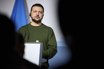 El presidente de Ucrania, Volodimir