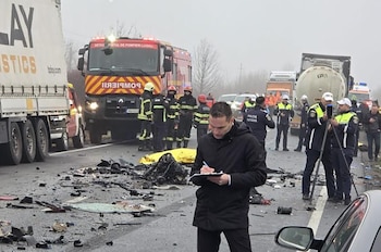 Tres fanáticos sobrevivieron al impacto