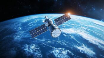 Ilustración de celulares accediendo a red satelital sin antenas externas