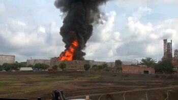Incendio en refinería de Barrancabermeja