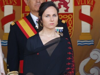 Ione Belarra, en el desfile