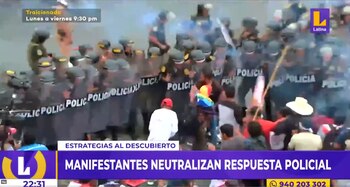 “Manifestantes neutralizan y evaden respuesta