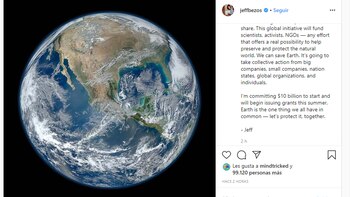 La publicación en Instagram de