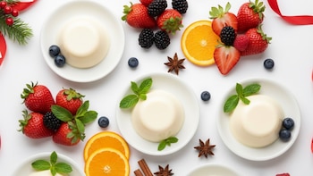 Imagen cenital: varias copas alineadas