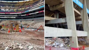 La cancha desapareció y algunos