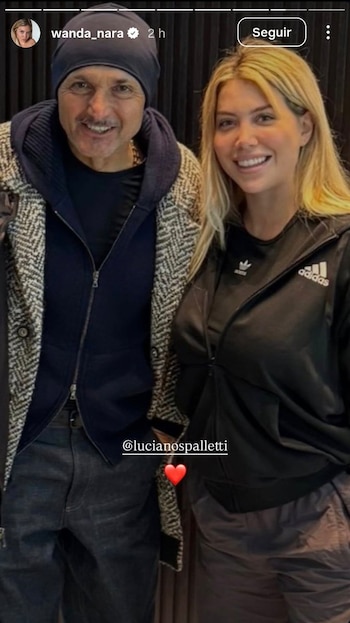 Wanda Nara se fotografió con