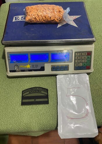 Las pastillas de éxtasis encontradas