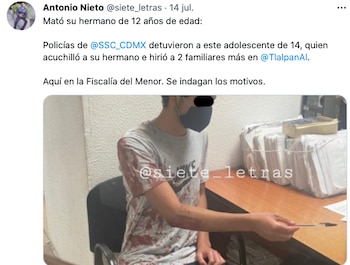 menor asesino hermano tlalpan mexico