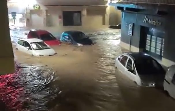 Máxima alerta en Denia y Gandía por la DANA Adam: el temporal golpea Valencia y Baleares, con la UME ya desplegada