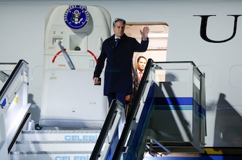 Blinken llegó a Estambul en la primera parada de su gira por Oriente Medio (REUTERS)
