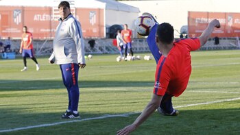 El Mono Burgos, durante una