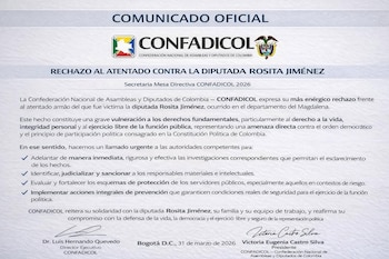 Las autoridades desplegaron un operativo de búsqueda sobre los atacantes de la diputada, aunque hasta el momento no se han producido capturas - crédito Confadicol