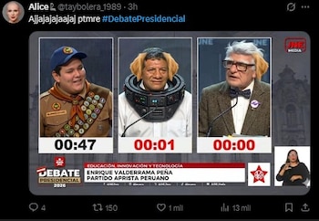 Debate presidencial EN VIVO: lo más viral en redes tras los momentos más polémicos. Captura: X.
