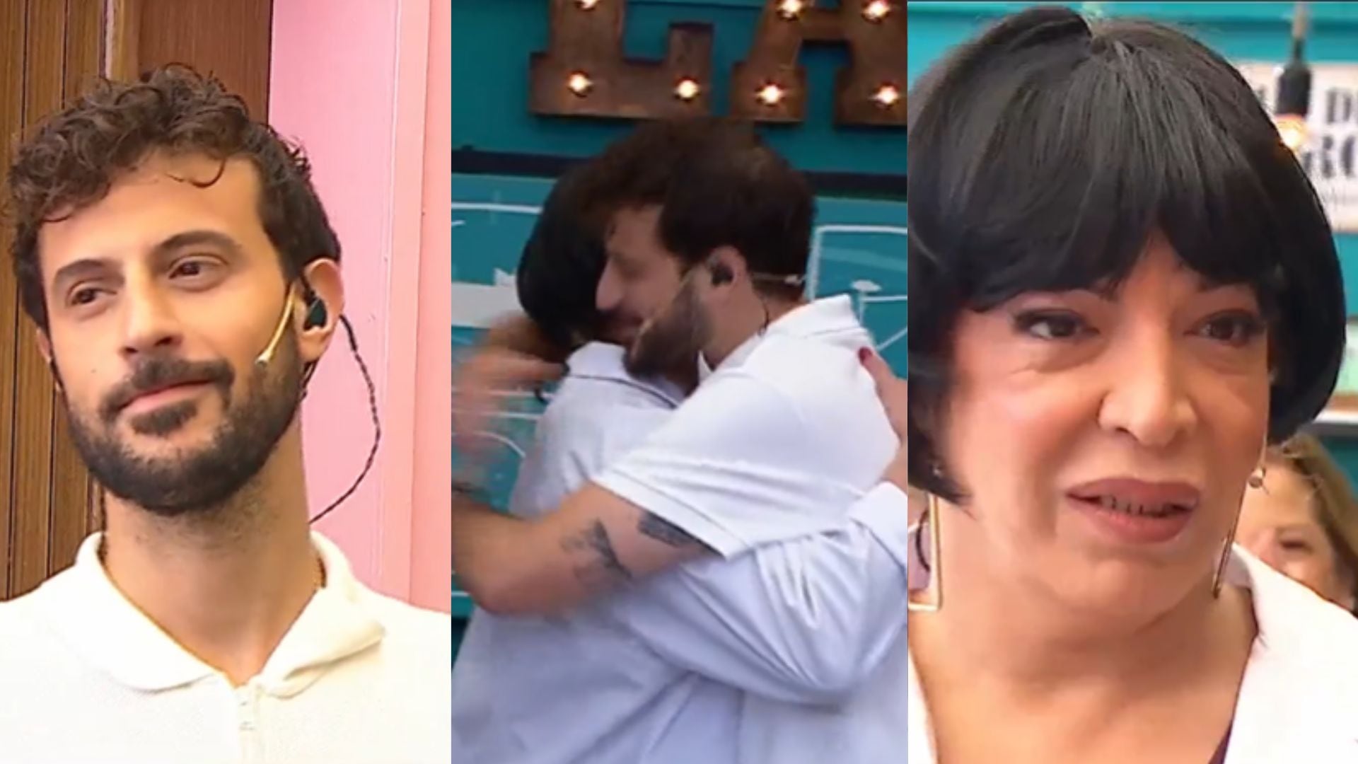 La exdupla de conductores vivieron un divertido reencuentro en medio de la recreación de una escena de Dulce Amor (Captura de video)