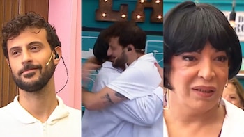 La exdupla de conductores vivieron un divertido reencuentro en medio de la recreación de una escena de Dulce Amor (Captura de video)