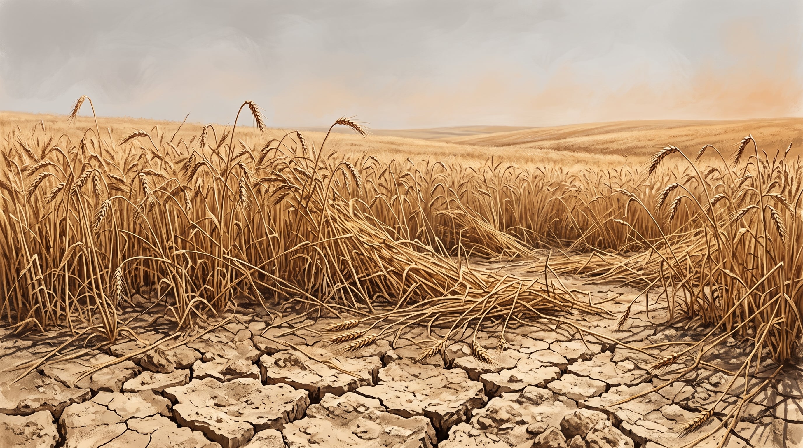 El trigo ya muestra caídas en sus rendimientos porque el calor y la sequedad del suelo reducen la cantidad y el tamaño de los granos. (Imagen Ilustrativa Infobae)