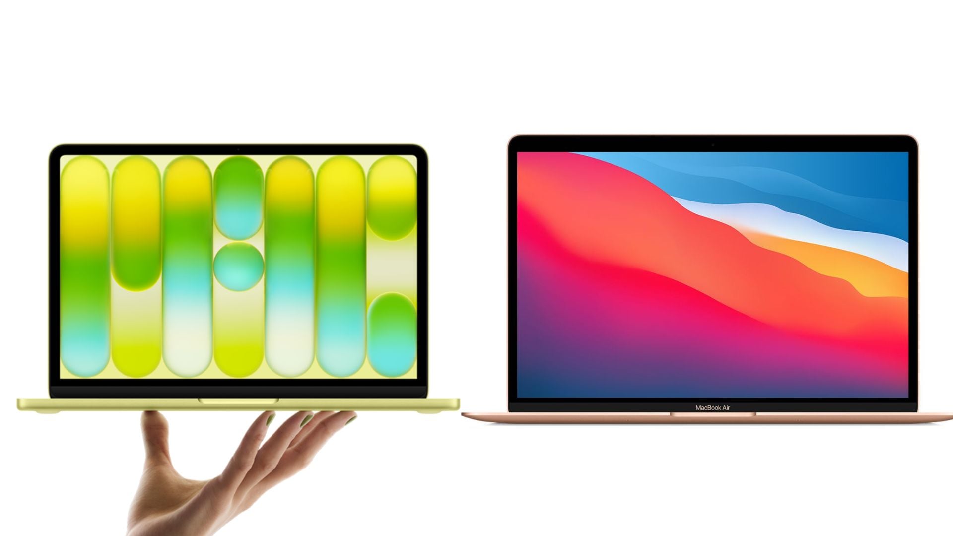 Las diferencias entre los nuevos portátiles de Apple marcan el tipo de usuario y el uso recomendado para cada modelo. (Fotocomposición Infobae)