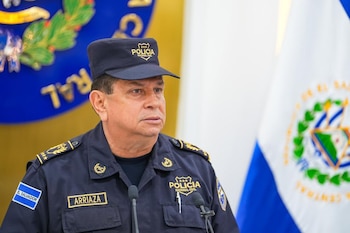 12 de septiembre de 2023- El Director de la PNC, Mauricio Arriaza Chicas detallo que por el régimen de excepción "Hemos obtenido resultados irrefutables en la tasa de homicidios hasta llegar a un 2.4 por cada 100 mil habitantes”. (Publicación: Ministerio de Seguridad)