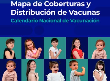 La herramienta permite visualizar el avance de cada vacuna del calendario, con una escala de colores para detectar diferencias regionales de cobertura (Min de Salud)