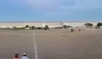 Un sujeto atropelló a dos