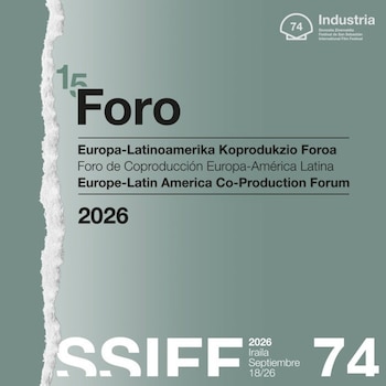 13/08/2026 El Foro de Coproducción Europa-América Latina del Festival de San Sebastián presentará proyectos de nueve países.
El Foro de Coproducción Europa-América Latina del Festival de San Sebastián, que alcanza su decimoquinta edición, presentará los nuevos proyectos de Ignacio Acconcia, Selma Cervantes, Nelson Carlo de los Santos Arias, Rachel Daisy Ellis, Giorgio Giampà, Tana Gilbert, Santiago Loza, Matías Mariani, Ernesto Martínez Bucio, Celina Murga, Christopher Murray, Ingrid Pokropek, Mariana Rondón, Felipe Solari Yrigoyen y Azul Vanni Núñez, procedentes de nueve países.
CULTURA PAÍS VASCO ESPAÑA EUROPA GUIPÚZCOA
SSIFF
