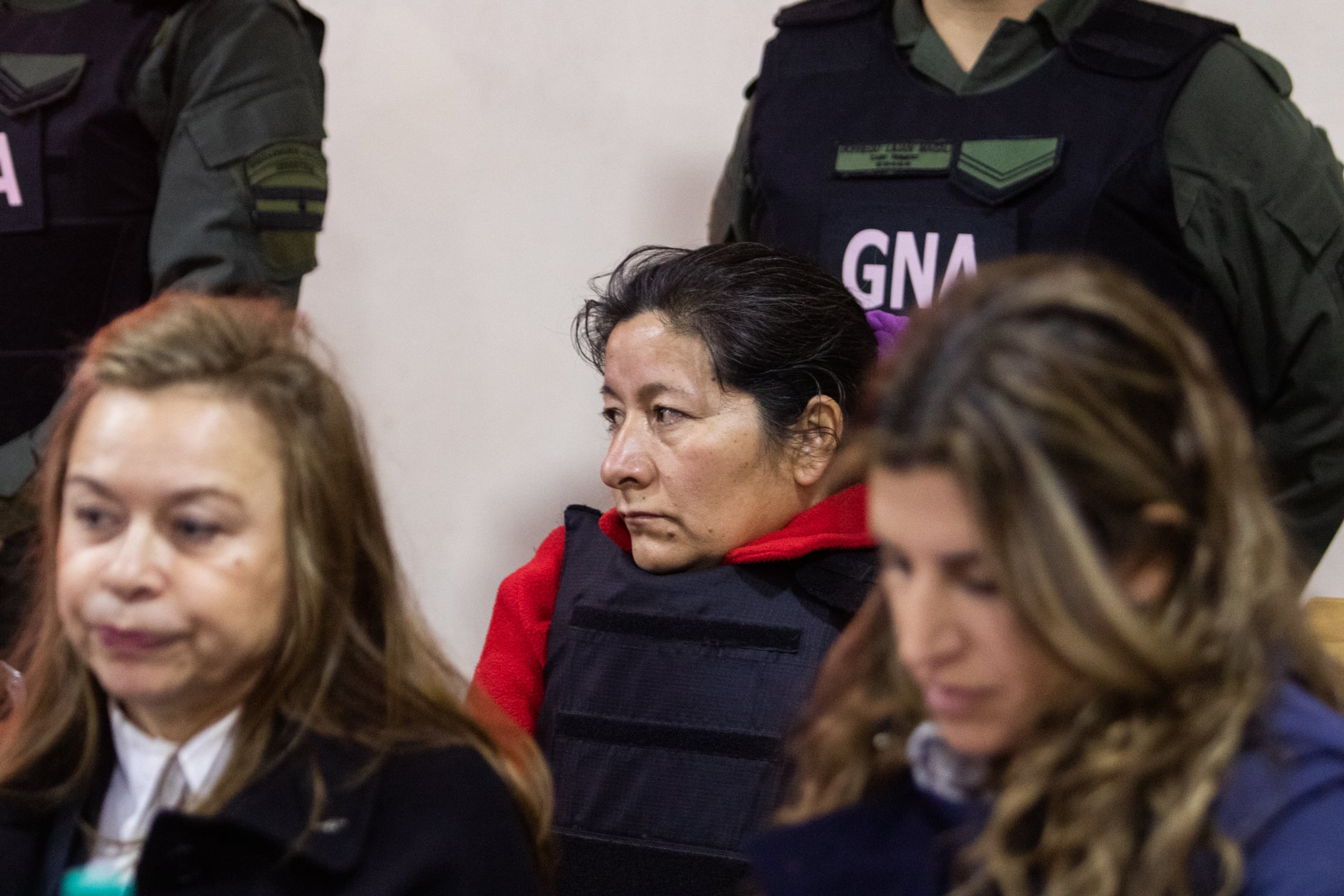 Laudelina Peña durante la sexta audiencia del debate
