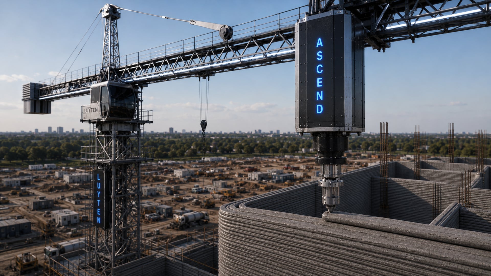 Luyten desarrolló el sistema en Melbourne para automatizar la construcción de grandes edificios. (Concepto/Luyten)