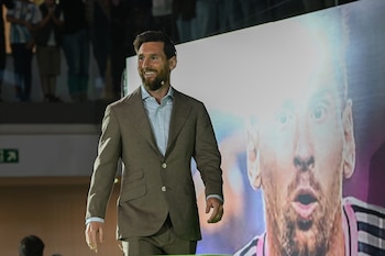 Messi en el Palacio de los Deportes de Oviedo. (Europa Press)