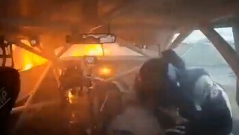 Imágenes desesperantes: se le prendió