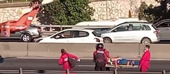 accidente general paz (Captura de TN)