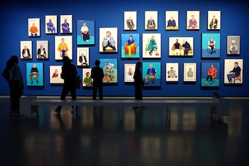 "David Hockney 25" en la Fundación Louis Vuitton de París, abril de 2025 (REUTERS/Gonzalo Fuentes)