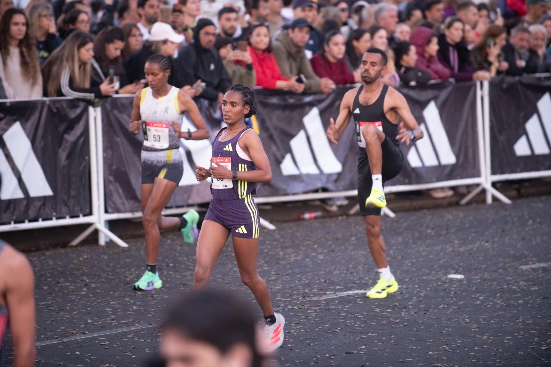 La largada de la Maratón de Buenos Aires se dio a las 7 hrs en el cruce de Figueroa Alcorta y Dorrego, en el barrio de Palermo