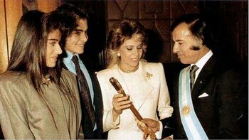 Asunción del presidente Carlos Menem,