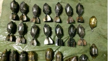 Foto: SSP Michoacán /Bombas caseras