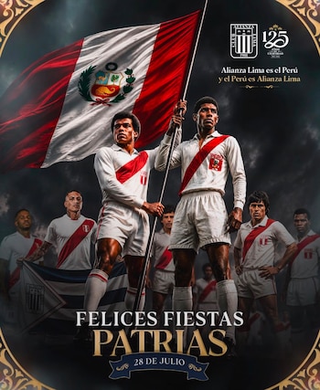 Alianza Lima emitió mensaje por 28 de julio en redes sociales.