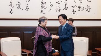 El presidente taiwanés recibe a