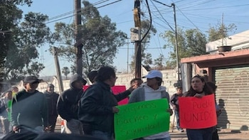 Manifestación en la lateral de